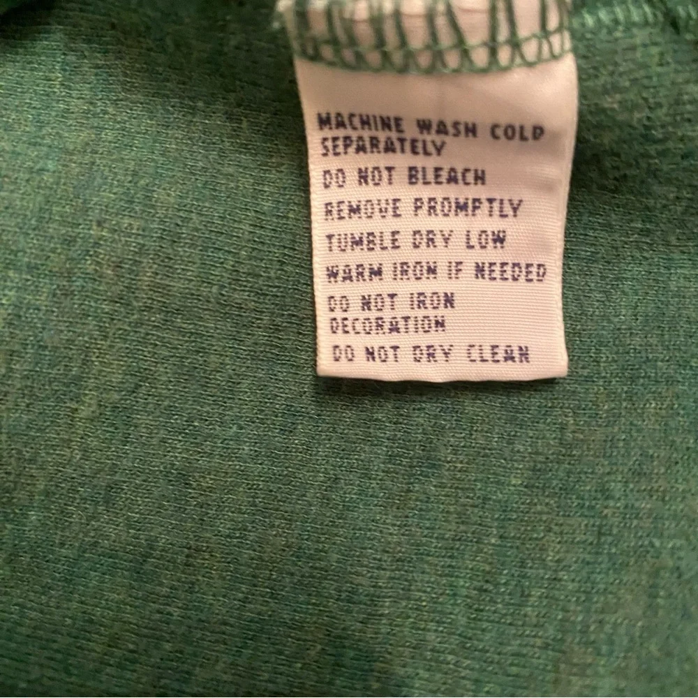 POLO RALPH LAUREN MENS 1/4 ZIP SWEATER GREEN COTTON SIZE XL